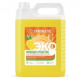 Средство для мытья посуды в посудомоечных машинах 5 л, SYNERGETIC, биоразлагаемое, ЭКО, 95