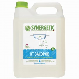 Средство для прочистки канализационных труб с дезинфецирующим эффектом 5 л SYNERGETIC, биоразлагаемое, для всех видов труб и септиков, 108500