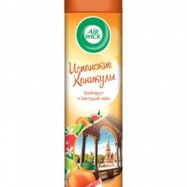 Освежитель воздуха аэрозольный 290 мл, AIRWICK "Испанские каникулы" – "Грейпфрут и цветущий лайм", 93107, 3094510