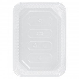 Одноразовый контейнер 500 мл, КОМПЛЕКТ 100 шт., БЕЗ КРЫШКИ, 186х132 мм, прозрачные, ПП, ЮПЛАСТ, ЮУПМ3319