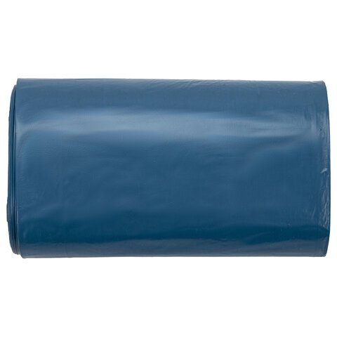 Мешки для мусора LAIMA "ULTRA" 35 л синие, в рулоне 20 шт. особо прочные, ПВД 20 мкм, 50х60 см, 607686