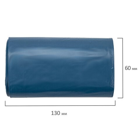 Мешки для мусора LAIMA "ULTRA" 35 л синие, в рулоне 20 шт. особо прочные, ПВД 20 мкм, 50х60 см, 607686