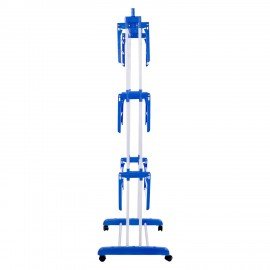Сушилка напольная для белья раскладная МНОГОФУНКЦИОНАЛЬНАЯ, 3 уровня, на колесах, LAIMA HOME, 607807