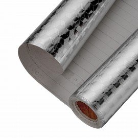 Самоклеящаяся пленка, алюминиевая фольга защитная для кухни/дома, 0,6х3 м, серебро, кубы, DASWERK, 607848