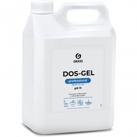 Средство для сантехники и уборки санитарных помещений 5,3 кг, GRASS DOS GEL, дезинфицирующее, концентрат, 125240