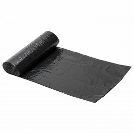 Мешки для мусора 120 л, черные, в рулоне 10 шт., ПВД 25 мкм, 68х105 см, ЛЮБАША, 608094