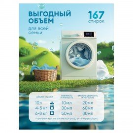 Кондиционер-ополаскиватель для белья 5 л GRASS "EVA" sensitive, концентрированный, 125376