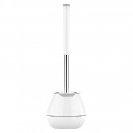 Ершик для унитаза силиконовый STANDART TYPE (овальный) напольный, с пинцетом, LAIMA, 608132