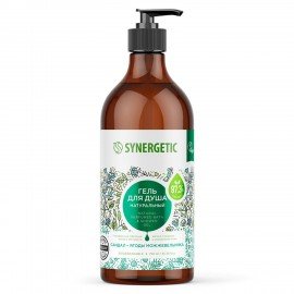 Гель для душа 750 мл SYNERGETIC "Сандал и ягода можжевельника", натуральный биоразлагаемый, 400011