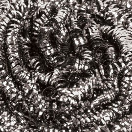 Губка (мочалка) металлическая, спиральная, 27 г, СРЕДНЯЯ, для посуды, гриля, плиты, YORK, 2010