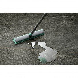 Швабра-сгон щётка с резиновой щетиной BACTERIA STOP 32 см, щетина 5,5 см, рукоятка 80-140 см, YORK, 2271, 51301