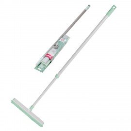 Швабра-сгон щётка с резиновой щетиной BACTERIA STOP 32 см, щетина 5,5 см, рукоятка 80-140 см, YORK, 2271, 51301