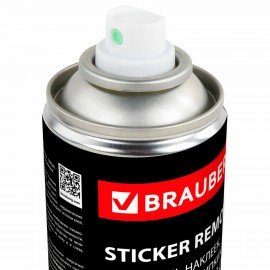 Удалитель наклеек, этикеток, следов клея, битума, антискотч-спрей BRAUBERG SUPER, 400 мл, 608433
