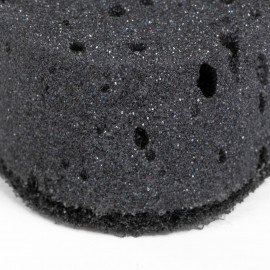 Губки для посуды OVAL BLACK 95х65х35 мм КОМПЛЕКТ 6 шт., КРУПНОПОРИСТЫЙ поролон/абразив LAIMA, 608649