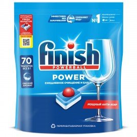 Таблетки для посудомоечных машин 70 шт. FINISH Power "All in 1", 3213237