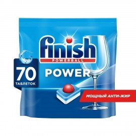 Таблетки для посудомоечных машин 70 шт. FINISH Power "All in 1", 3213237