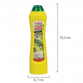 Чистящее средство универсальное крем 500 мл + 20 мл в подарок, LAIMA "Лимон", ТУРЦИЯ, 608660