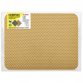Коврик EVA / ЭВА универсальный 35х45 см ячеистый (СОТЫ) применим для сушки посуды, кухни, ванной, животных, цвет БЕЖЕВЫЙ LAIMA, 608715