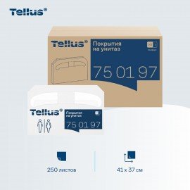 Покрытия на унитаз TORK (Система V1), 1/2 сложения, КОМПЛЕКТ 250 шт., 37х41 см, Advanced, белые, 750197