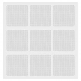 Клеевые квадраты двусторонние, 22х22 мм, акриловая основа, 36 шт., BRAUBERG, 608777