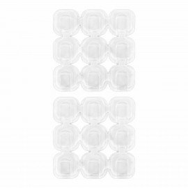 Крючки самоклеящиеся для гирлянд и проводов 1,5х1,5 см, КОМПЛЕКТ 18 шт., LAIMA Home, 608795