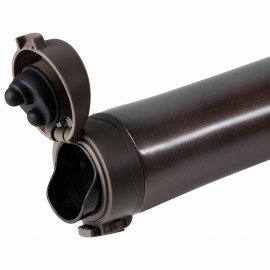 Термокружка 470 мл из нержавеющей стали SUS304, шоколадно-коричневый металлик, LAIMA, 608819