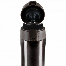 Термокружка 470 мл из нержавеющей стали SUS304, шоколадно-коричневый металлик, LAIMA, 608819