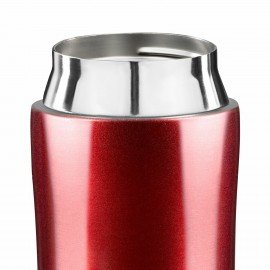 Термокружка 470 мл из нержавеющей стали SUS304, взрывной тёмно-красный металлик, LAIMA, 608822