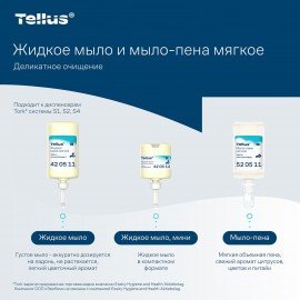 Картридж с жидким мылом одноразовый TORK (Система S1) Advanced, 1 л, мягкое, 420511