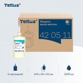 Картридж с жидким мылом одноразовый TORK (Система S1) Advanced, 1 л, мягкое, 420511