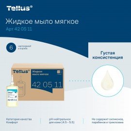 Картридж с жидким мылом одноразовый TORK (Система S1) Advanced, 1 л, мягкое, 420511