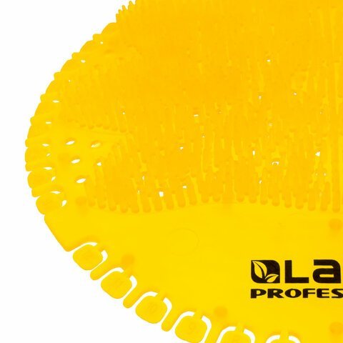 Дезодоратор коврик для писсуара желтый, аромат Лимон, LAIMA Professional, на 30 дней, 608898