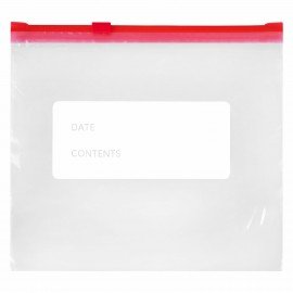 Пакеты для заморозки продуктов, 1 л, КОМПЛЕКТ 50 шт., с замком-застежкой (слайдер), LAIMA