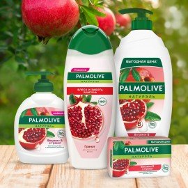 Шампунь для всех типов волос 450 мл PALMOLIVE НАТУРЭЛЬ "Гранат", блеск и забота, 8718951556324