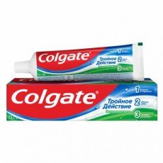 Зубная паста 50 мл COLGATE "Натуральная мята", тройное действие, с фторидом, 7891024128954