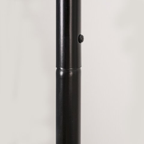 Вешалка для плечиков "Радуга-1", 1500х820х390 мм, металл, черная, ВНП 298 Ч