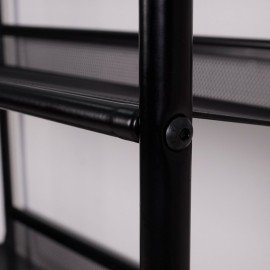 Полка для обуви "Женева-23", 645х270х600 мм, 3 полки, металл, чёрная, ПДО Ж23 Ч