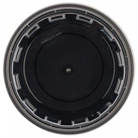 Контейнер одноразовый 530мл С КРЫШКОЙ круглый d152мм черный/прозрачный, ПП, ВЗЛП, ШК0815, 1264Ч