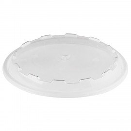 Контейнер одноразовый 950мл С КРЫШКОЙ круглый d172мм черный/прозрачный, ПП, ВЗЛП, ШК0, 1265Ч