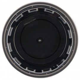 Контейнер одноразовый 950мл С КРЫШКОЙ круглый d172мм черный/прозрачный, ПП, ВЗЛП, ШК0, 1265Ч