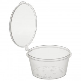 Соусник одноразовый 80мл Стандарт с верхней крышкой прозрачный, ВЗЛП, ШК6350, 1259П