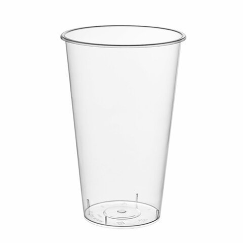 Стакан одноразовый пластиковый, прозрачный, сверхплотный, 500 мл, "Bubble Cup", ВЗЛП, 1021ГП