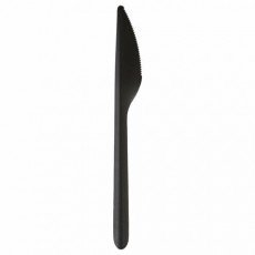 Нож одноразовый полипропиленовый 173 мм, черный, ПРЕМИУМ, ВЗЛП, 4031Ч