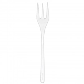 Вилка одноразовая 100мм МИНИ пластиковая прозрачная, ВЗЛП, ШК0266, 5001П