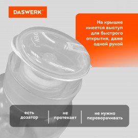 Набор флаконов с помпой дозатором косметический для маникюра, косметики, 2х200 мл, DASWERK, 609309