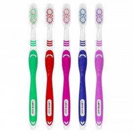 Зубная щетка средней жесткости, КОМПЛЕКТ 10 шт, LAIMA DENT, 609311