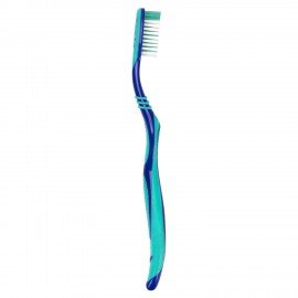 Зубная щетка средней жесткости, с чисткой языка, гибкая, КОМПЛЕКТ 4шт, LAIMA DENT, 609323