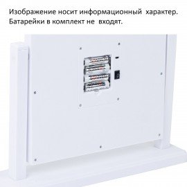 Зеркало для макияжа гримерное с подсветкой, 6 LED ламп, 3 режима свечения, размер 21х29 см, работа от USB или 4хAA, цвет белый, WBZ, 609334