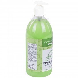 Мыло-крем жидкое 1 л, ЗОЛОТОЙ ИДЕАЛ "Груша и миндаль", дозатор, 609426