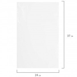 Пакеты фасовочные ПРОЧНЫЕ, первичный ПВД 24х37 см, КОМПЛЕКТ 500 шт., 25 мкм